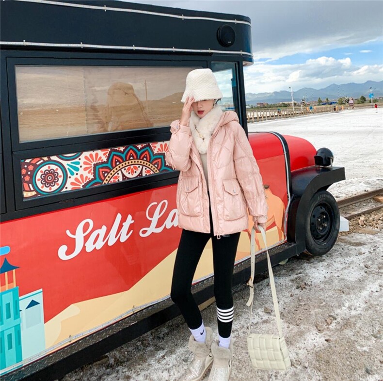 【现货】冬季新款羽绒服90绒，女装羽绒服，百妹仟红