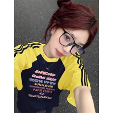 夏季美式高街重磅纯棉三条杠织带插肩撞色男女短袖T恤CZ133-特P25，男装T恤，电商A486