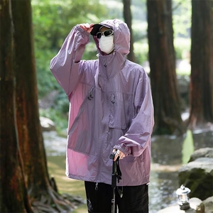 防晒衣男超薄透气夏季外套潮流宽松帅气情侣夹克衫F77-P45图片