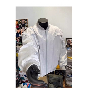 W9428-P68 网图现货 新款美式复古飞行员夹克时尚工装外套棒球服图片
