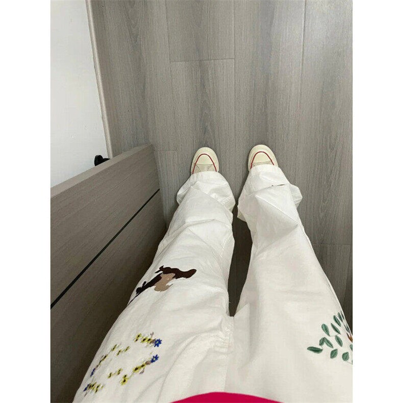 刺绣美式牛仔裤男女痞帅高级感直筒宽松hiphop休闲裤LS60077-p48,男装牛仔裤,星座1008