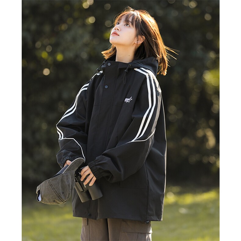 815A-JK92762-P70特美式百搭男女同款外套秋装冲锋衣休闲夹克，男装夹克，星座815A