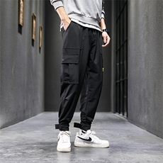 灰墙大码宽松休闲裤长裤多口袋工装裤A014-K01-P50特价，男装工装外套，电商A014