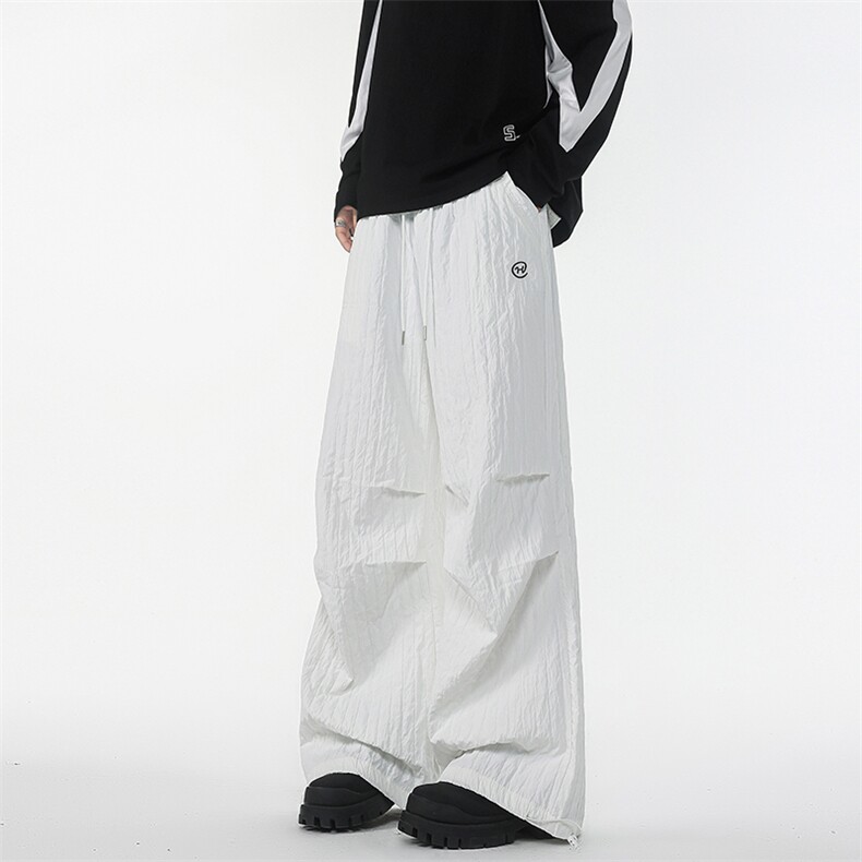 8XL-M 新款速干肌理感直筒工装裤男宽松早秋休闲裤阔腿裤K9172P68图片
