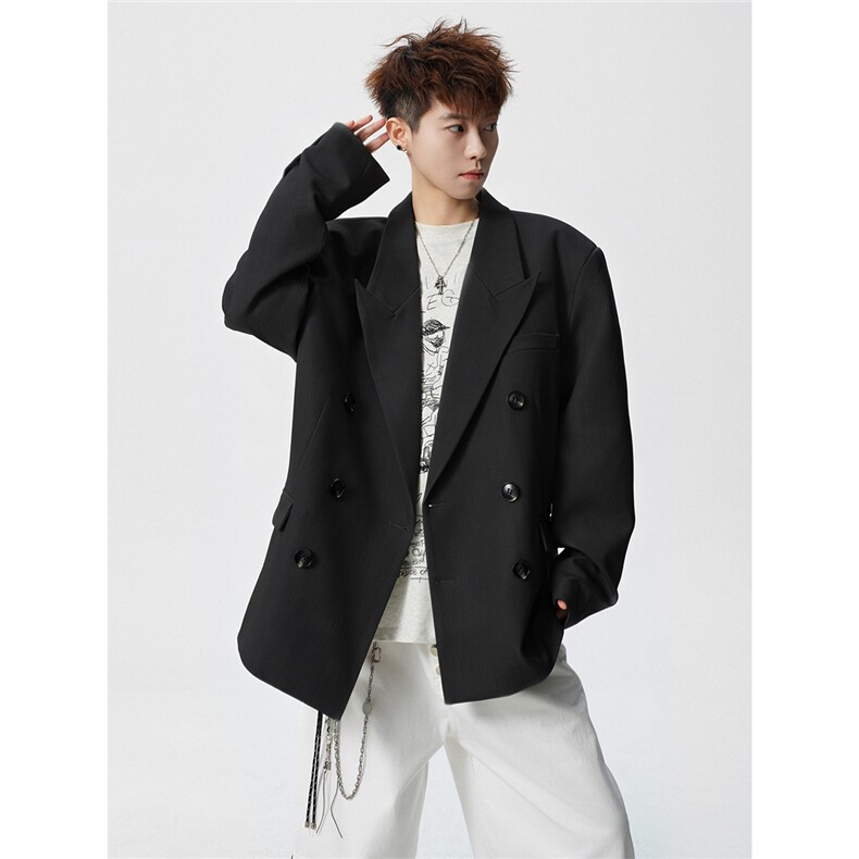 双排扣大码M-5XL西服男成分96%聚酯纤维4%氨纶XF78127P85控128,男装西服,星座227-7