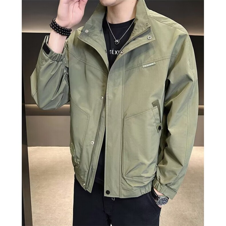 时尚慵懒气质流行原宿ins文艺牛津复合加厚双层夹克 JX13图片