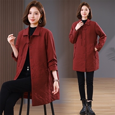 时尚显瘦中长款棉服棉衣女保暖舒适冬季必备，女装棉衣/棉服，韩派