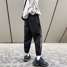 2021春装新款港风宽松休闲裤潮流时尚工装裤男士大码K815-P55，男装休闲裤，电商A009A（原A058A）