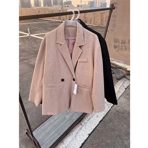 平驳领两粒单排扣休闲西服男士肌理感西装外套B289-X8203-特98图片