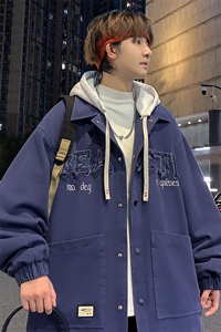 秋季新款潮牌连帽休闲假两件夹克外套男女 A436-1038-P80128图片