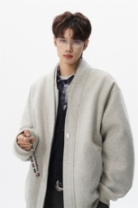 秋冬加棉加厚假两件短款毛呢夹克外套男韩系星座812-JK29-P128，男装夹克，星座812