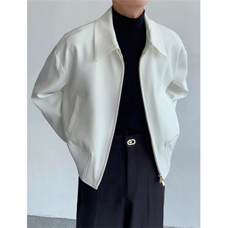 设计感男行政夹克简约百搭斜纹双拉链西装夹克外套男J642，男装夹克，星座1116A（原606A-3）