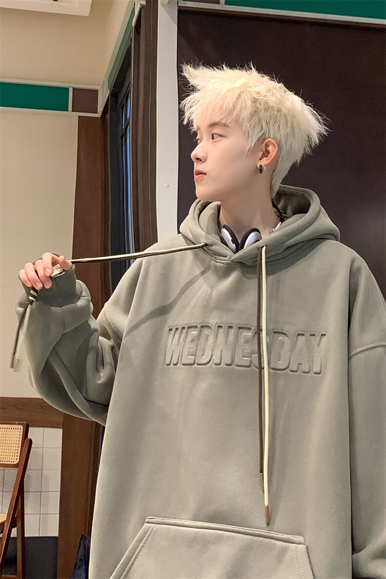 抖音品质加绒潮流立体钢印字母卫衣LMWY03JR-P60LMWY03-P55,男装卫衣,电商B325