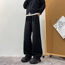 2025新款渐变裤子运动裤宽松直筒休闲裤潮流痞帅现货K8273-P54，男装休闲裤，星座512-3