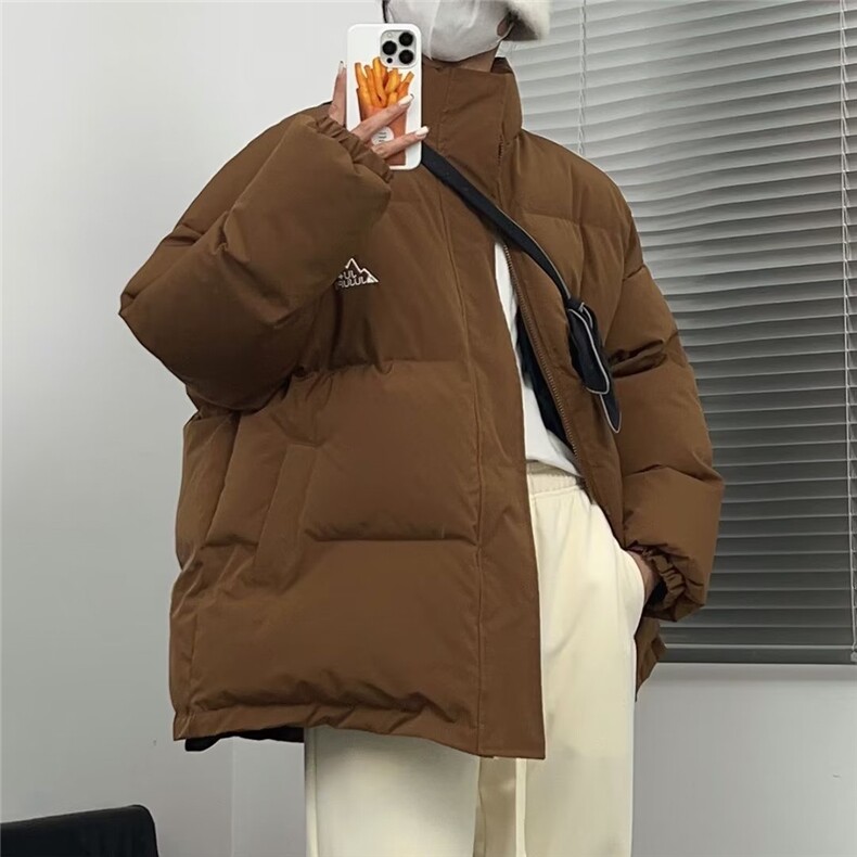 1506-1/GM-8310/P70冬季新港风街头拼接刺绣立领棉服，男装棉衣，星座1506A