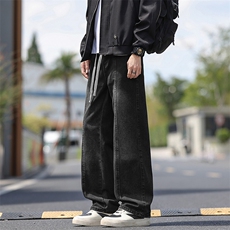 加绒加厚水洗高街直筒牛仔裤KZ67JRP50，男装牛仔裤，电商D325