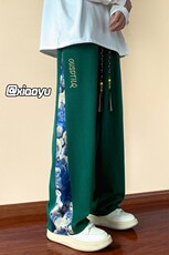 XZ616早秋季新款风刺绣拼接休闲裤TY914M-5XLP45控58，男装休闲裤，星座512A（原616）