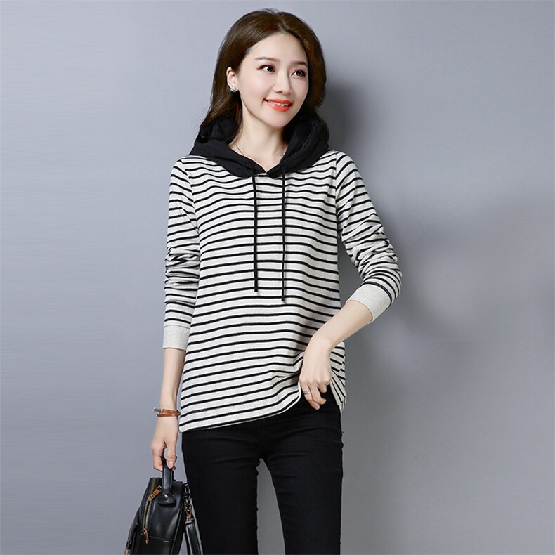 2021新款大码女装开衫套头衫条纹针织510款，女装大码女装，秋牧寒烟