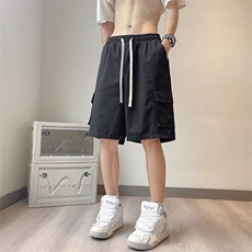 工装裤男大口袋韩版潮流高街帅气2023夏季ins宽松长裤K4228-P35，男装休闲裤，星座412-3