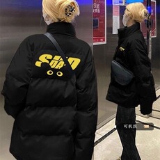 W10702-P63网图现货冬季保暖情侣装宽松美式复古棉服外套棉衣，男装棉衣，星座1608