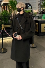 潮流美式毛呢大衣男中长款呢子风衣英伦雅痞男装外套MN9571/P100，男装风衣，电商B316