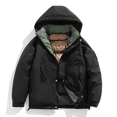 新款棉服石墨烯内里连帽加厚冬装情侣装韩版宽松棉袄MY8852-P105，男装棉衣，电商A128