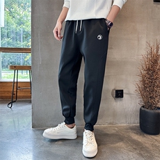社会精神小伙裤子男秋潮牌ins运动束脚九分裤K8591-P45控78，男装休闲裤，星座210-3