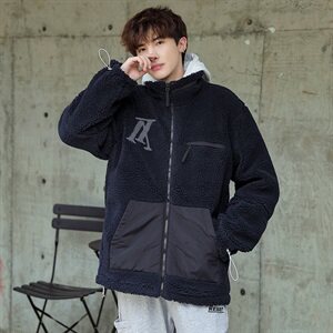 棉衣男冬季新款宽松韩版复古羊羔绒加厚外套 A436-902图片