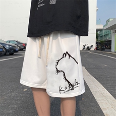 夏季2025新款卡通短裤潮流微弹免烫休闲裤男女XZ201-2K33P25，男装牛仔裤，星座201-2