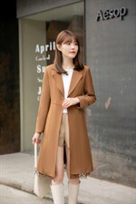 蕾丝拼接大衣，其它，裳之恋语