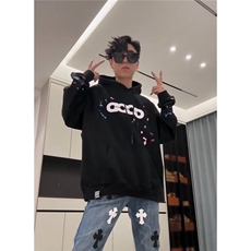 卫衣男连帽春秋季ins港风宽松潮牌字母印花百搭外套2025年新款，女装短外套，四季星座505