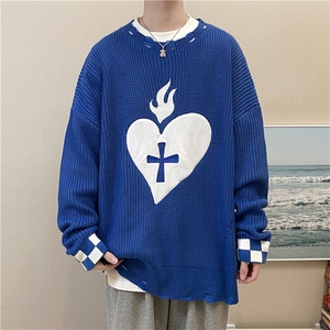 毛衣男韩版潮流宽松圆领毛衣MY5021P45图片