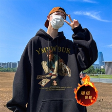 500克重磅秋冬美式加绒加厚卫衣外套DL157常规特P35绒特P40，男装卫衣，电商A486