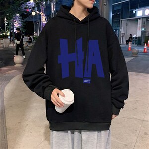 WY2258-P35 纯棉连帽卫衣男大码运动帽衫宽松薄外套男图片