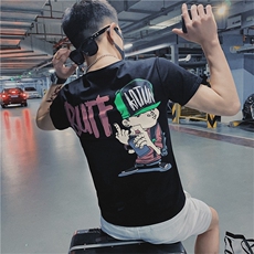 夏季社会精神小伙网红同款男短袖T恤帅气韩版修身C301B-DT27-P30，男装T恤，电商C301B
