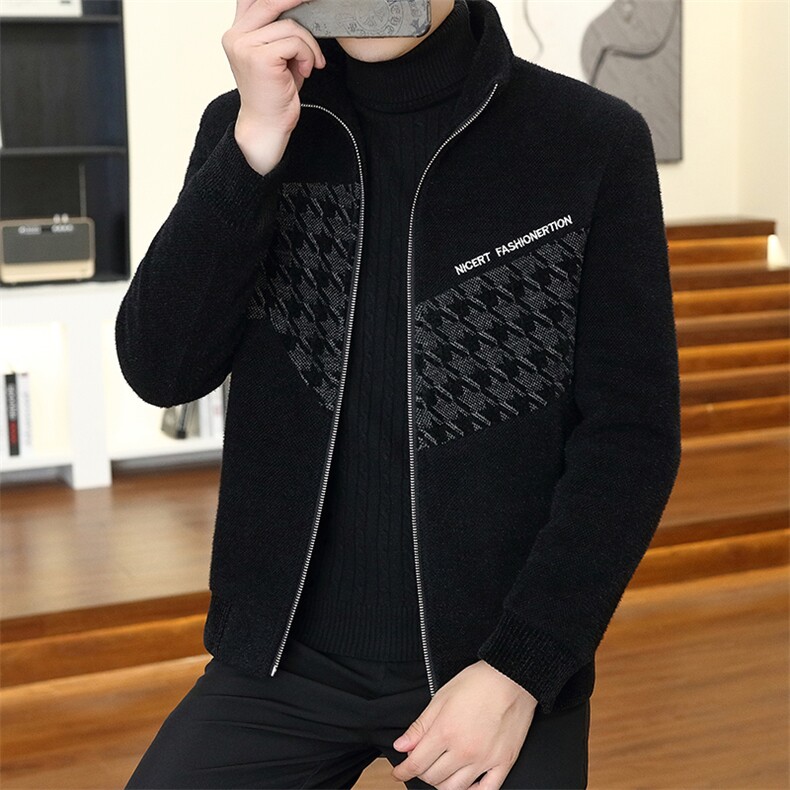 秋冬新款立领拼接金貂绒毛呢大衣短款夹克外套上衣男D18P145控238,男装毛呢大衣,电商B226