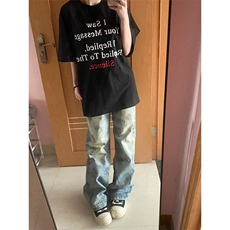 TX0412LL-特P28短袖T恤男款2026新款夏季美式潮流宽松版男生半袖，男装T恤，星座1007（原301D）