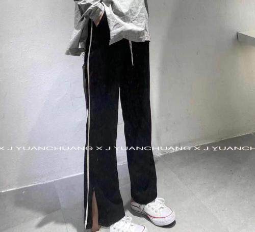 【现货】春季新款8882微喇阔腿卫裤，女装休闲裤，淳·清雅秀