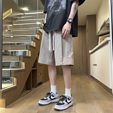 港风工装休闲裤高街五分裤宽松沙滩裤直通短裤DK236P28，男装牛仔裤，星座1204-3