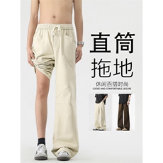 挺括美式工装裤时尚潮流新款设计感宽松阔腿裤K676特批4588，男装工装外套，星座718-1