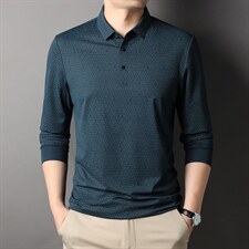 D66136钱塘2020-2春秋季中年男士薄款长袖商务休闲T恤主推款P72，男装T恤，钱塘207-2