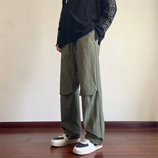 港风伞兵裤休闲裤宽松运动裤拖地裤束脚裤男KP813P45，男装休闲裤，星座1204-3