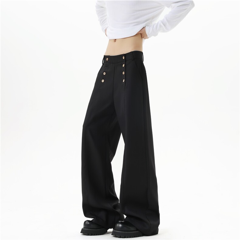 【现货】XZ1218BK9055特价P50100涤纶双排扣老钱风休闲西裤，男装西裤，星座1218（原611-3）