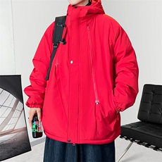 冬季加厚冲锋衣男防水棉衣连帽棉服潮流棉袄青年A266-MY6160-P75，男装夹克，电商A266