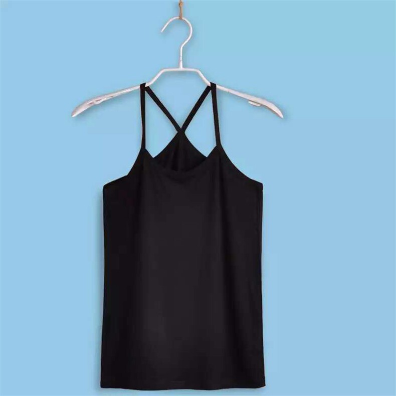 背心吊带2021年秋季潮流简约个性纯色百搭优雅休闲，女装背心吊带，罗腾