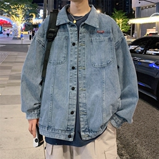 牛仔外套男2025春季新款宽松夹克美式潮牌复古百搭上衣JK860-P60，男装夹克，星座1103-3