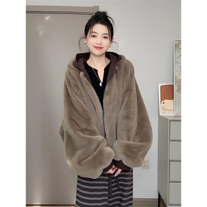 两面穿现货重磅短款座山雕棉衣男女双面穿毛毛绒棉服加厚外套图片