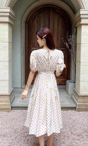 2021年夏装波点连衣裙，女装连衣裙，晗菲曼琪