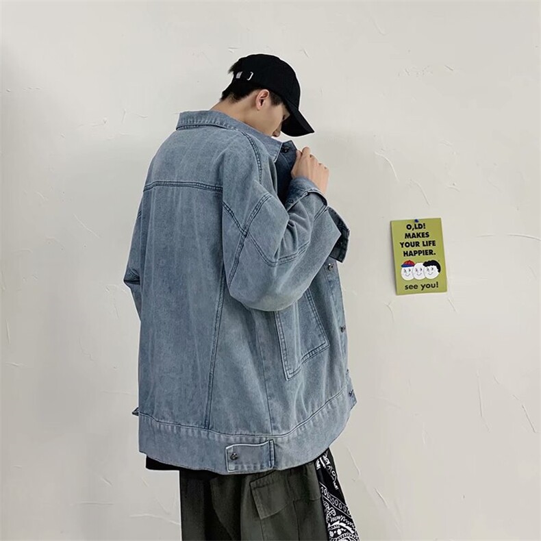 秋季男士牛仔夹克韩版潮牌港风宽松男上衣休闲百搭外套JK523-P55，男装夹克，星座1008-2