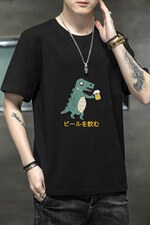 2026夏季新款潮流男休闲小怪兽印花圆领T恤大码1210-2-DT19-P10,男装T恤,星座1816-2（原1210–2）